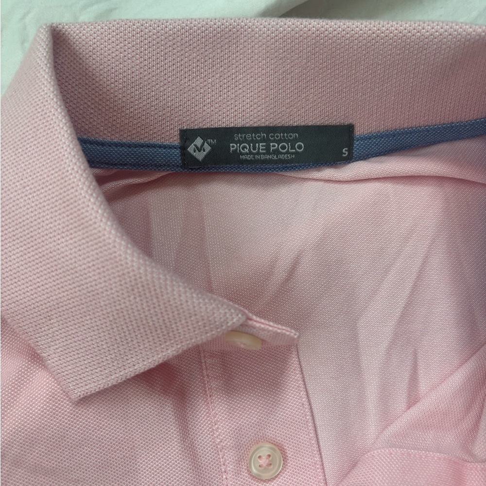 Men's Pink Polo Shirt - Picture 2 of 3